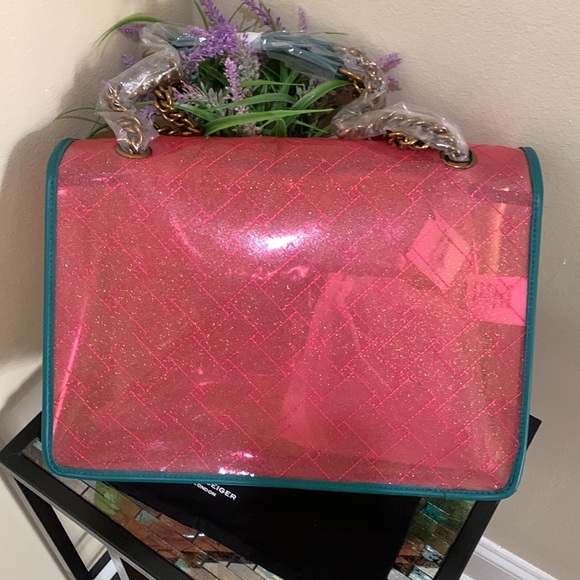 Kurt Geiger London XXL Kensington Vinyl Convertible Shoulder Bag - Picture 15 of 17